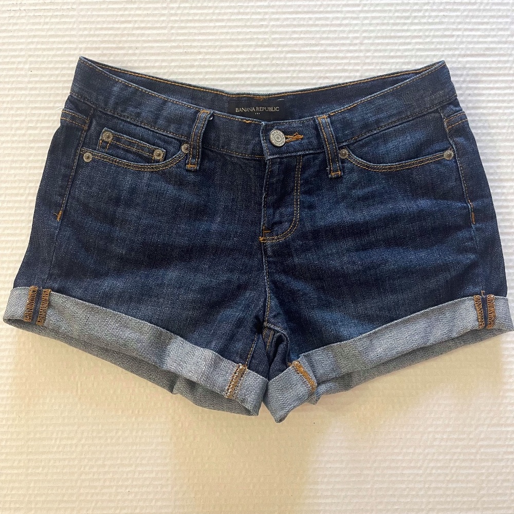 Banana Republic Denim Cuffed Shorts
